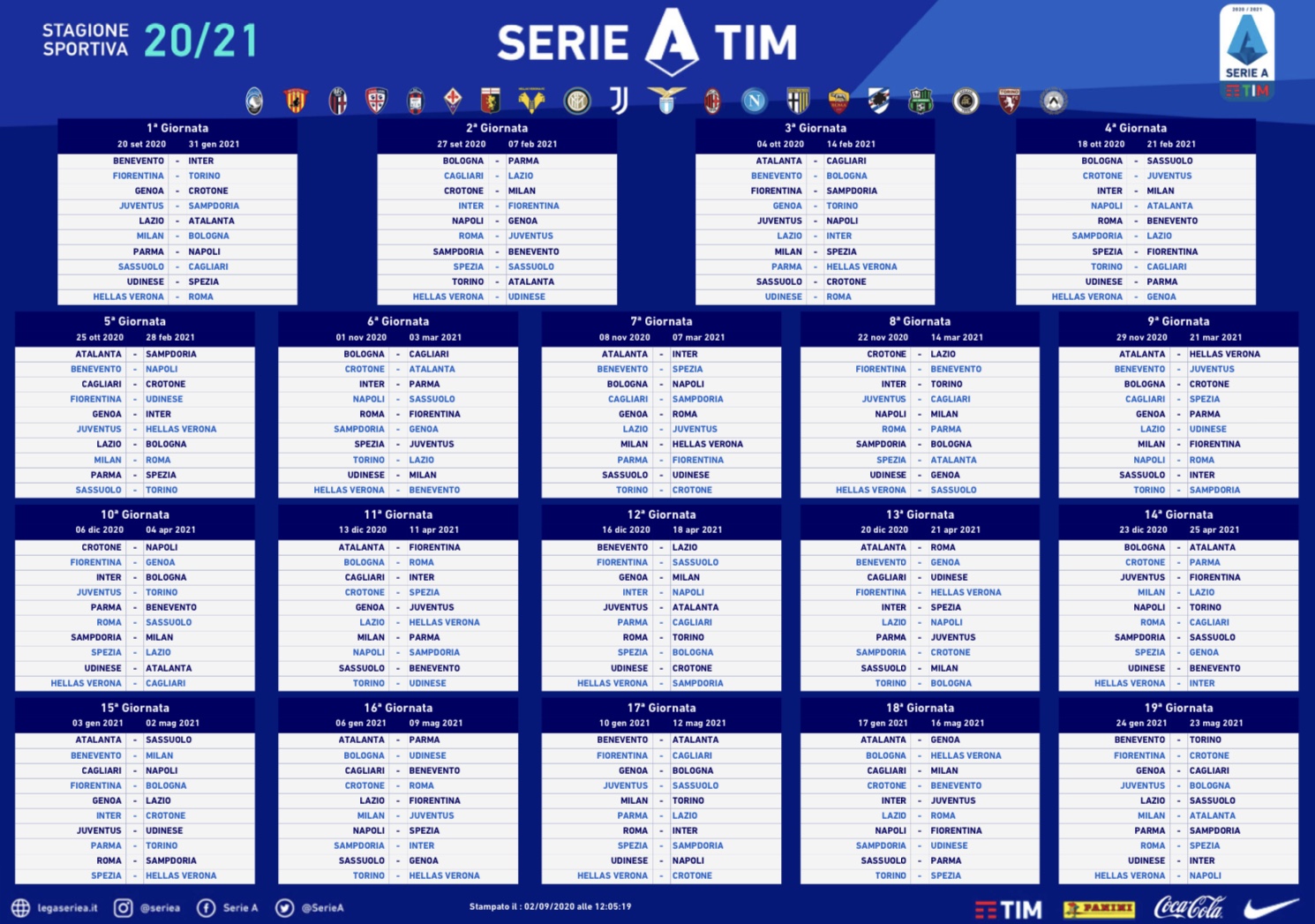 Calendario Serie A