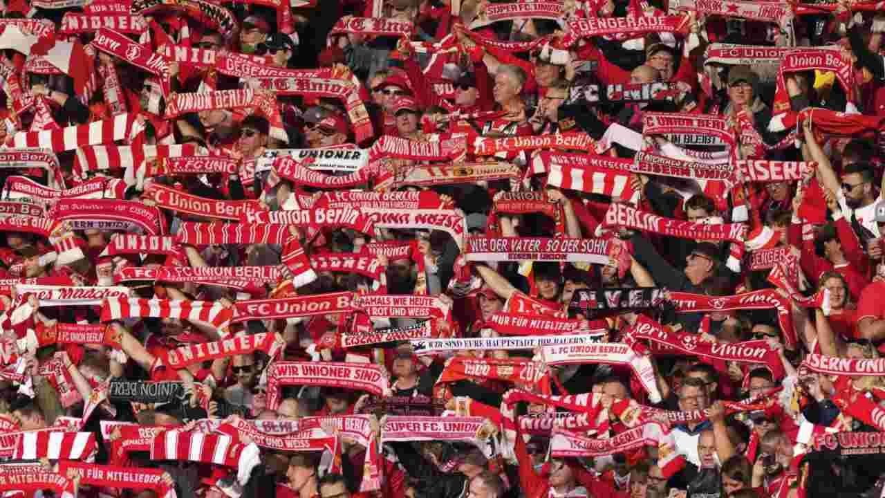 Tifosi Union Berlin - Foto LaPresse