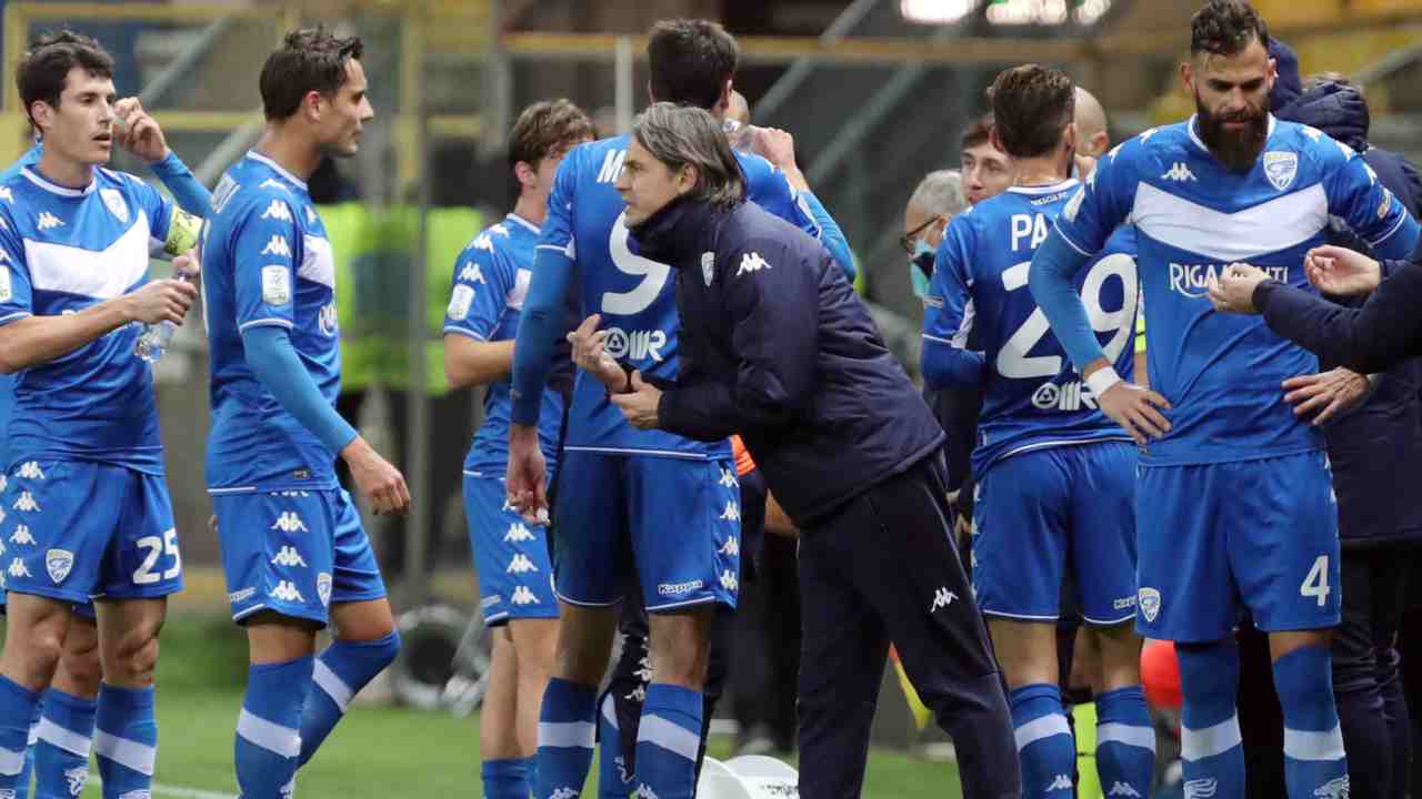 Inzaghi e il Brescia - foto LaPresse