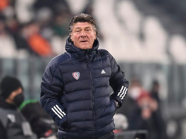 Mazzarri all.Cagliari - foto LaPresse