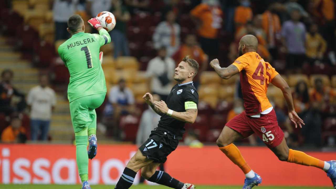 Muslera e Immobile - foto LaPresse