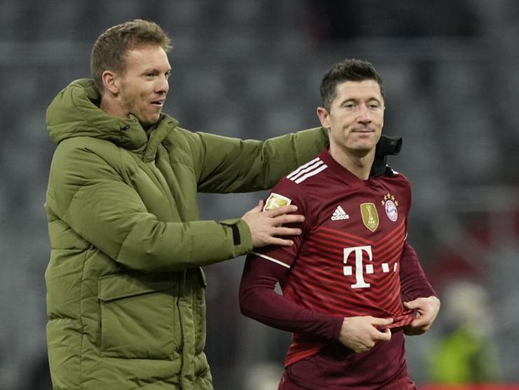 Nageslmann e Lewandowski - foto LaPresse