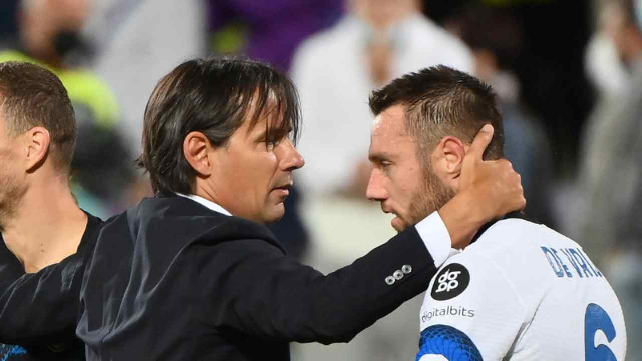 Simone Inzaghi e de Vrij