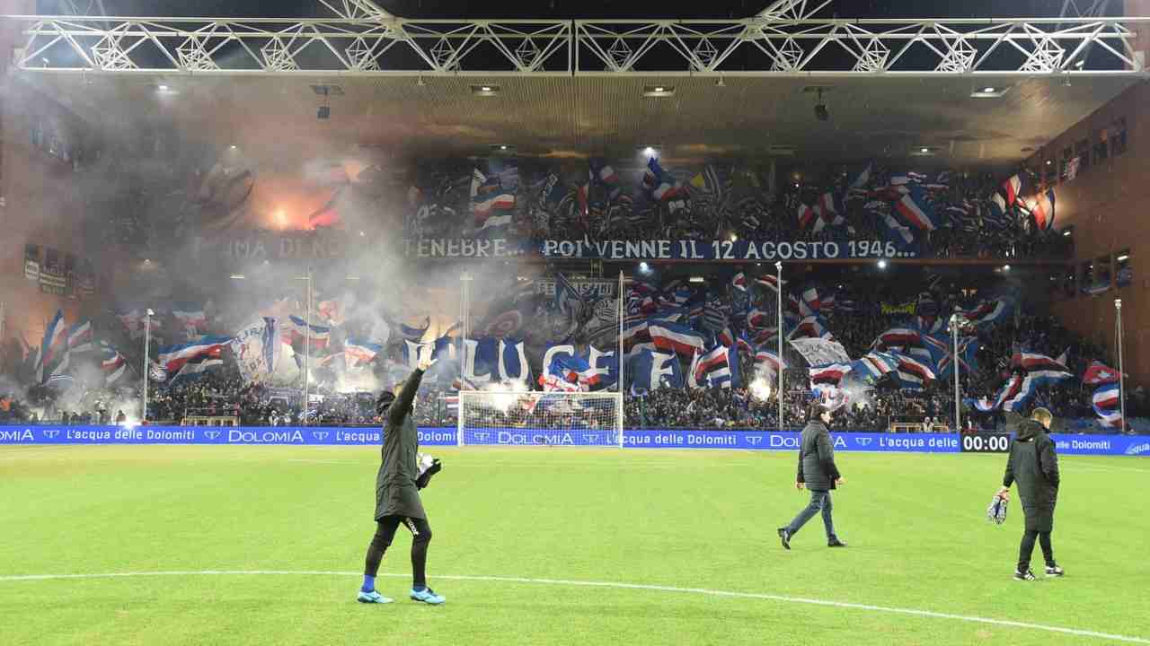 curva Samp foto LaPresse