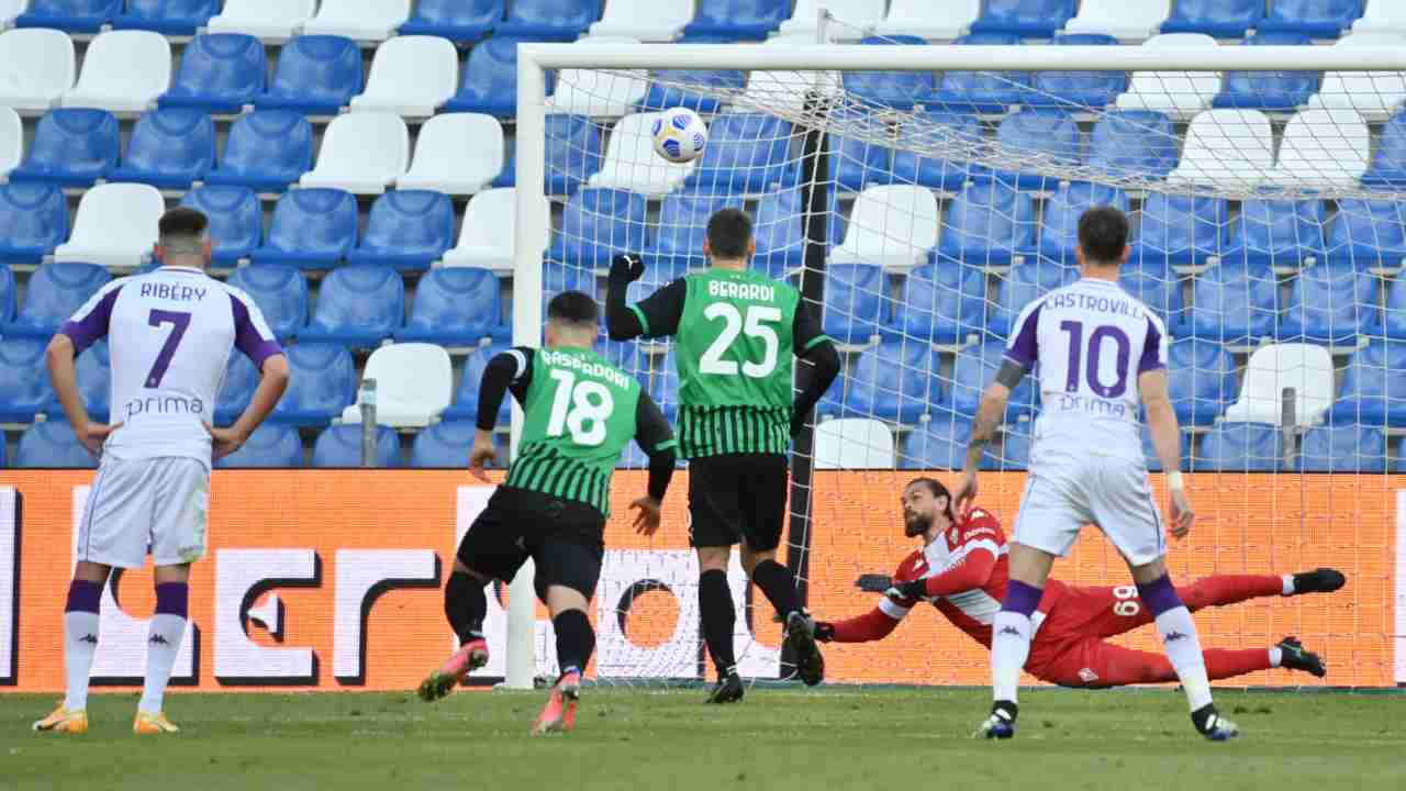 Rigore Sassuolo Fiorentina - foto LaPresse