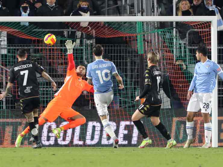 Gol Luis Alberto - foto LaPresse