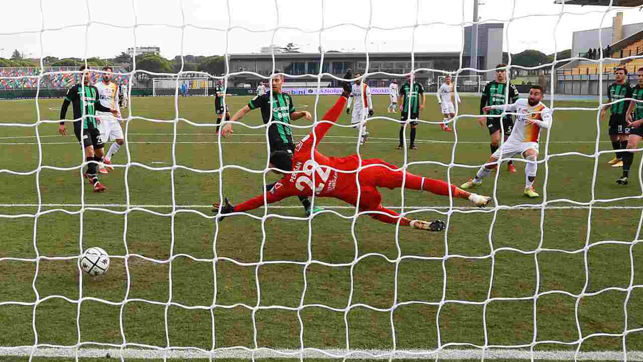 gol pordenone - lecce foto LaPresse