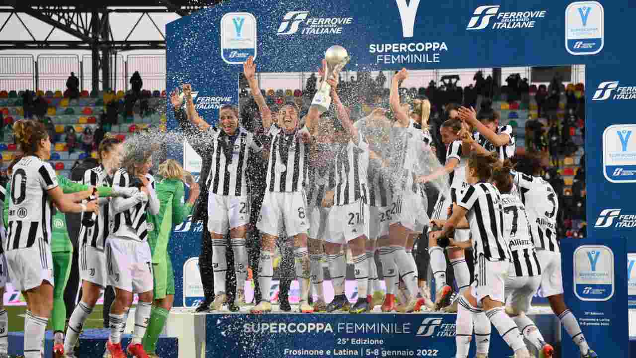 Juve femminile supercoppa - foto LaPresse