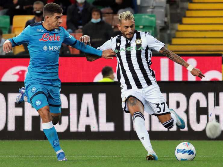 Pereyra vs Napoli - foto LaPresse