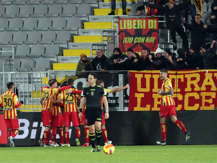 curva Lecce - foto LaPresse