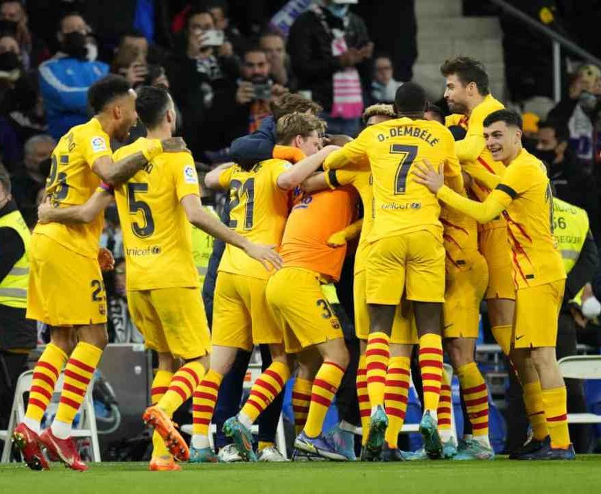 Barcellona esultanza clasico