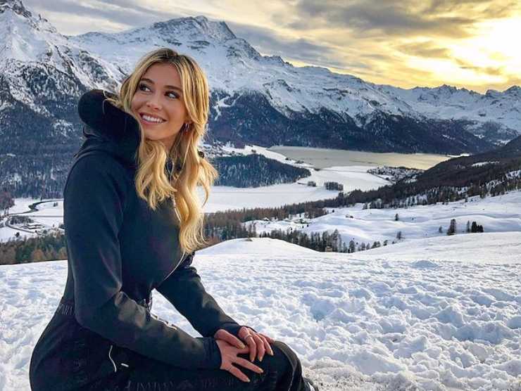 Diletta Leotta sulla neve