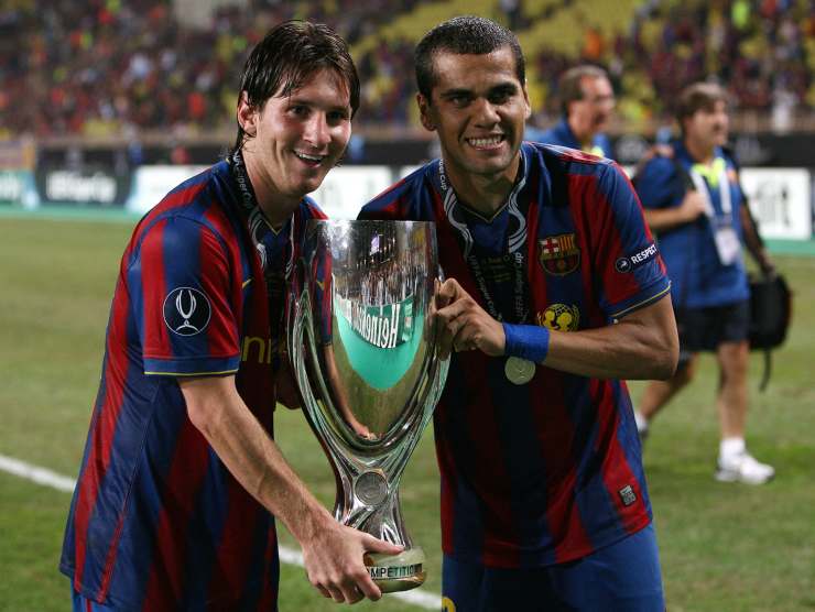 Messi e Dani Alves