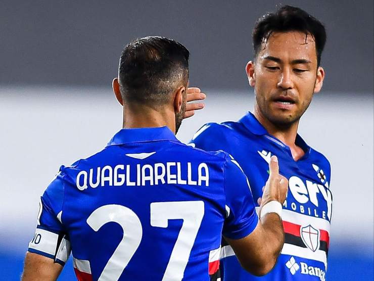 Quagliarella e Yoshida