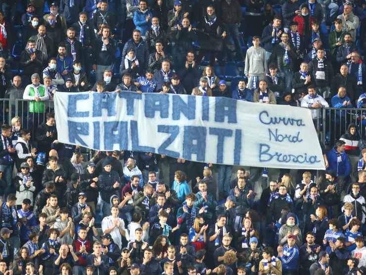 Striscione pro Catania