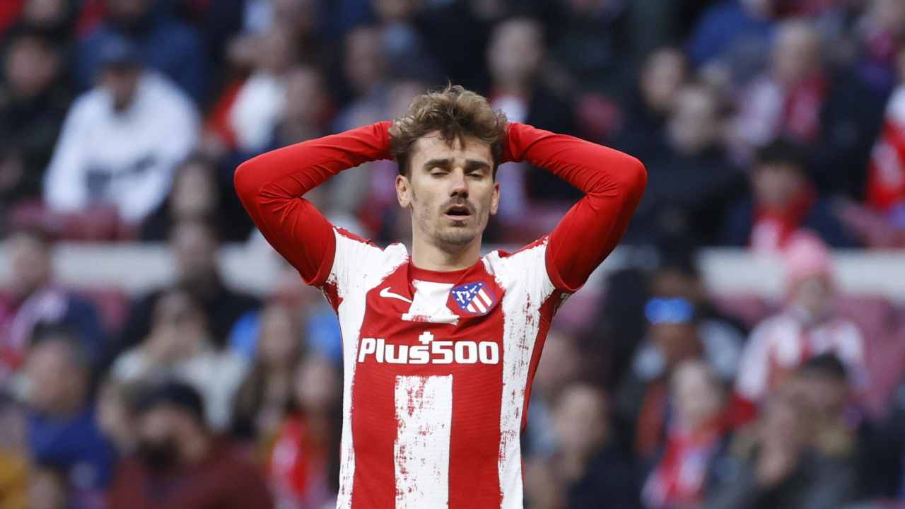 Griezmann disperazione Atletico