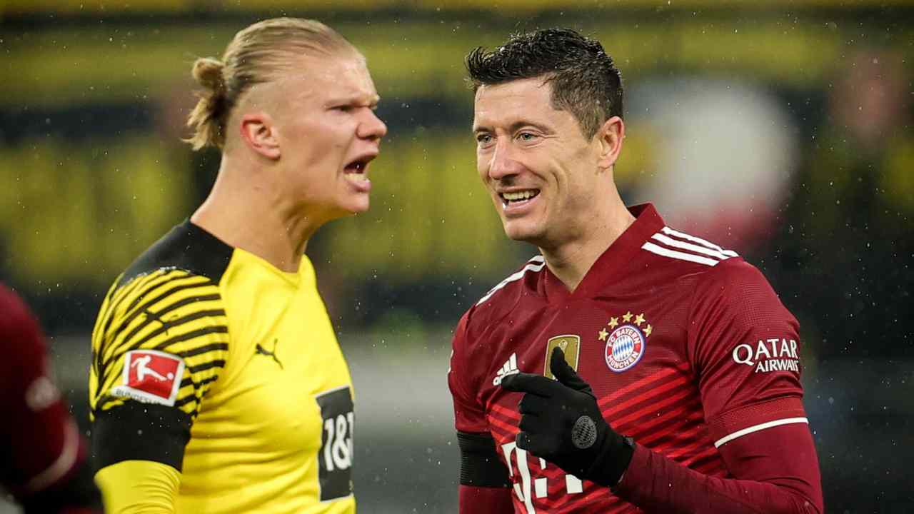 Haaland e Lewandowski