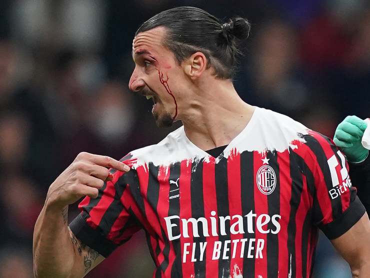 Ibrahimovic insanguinato