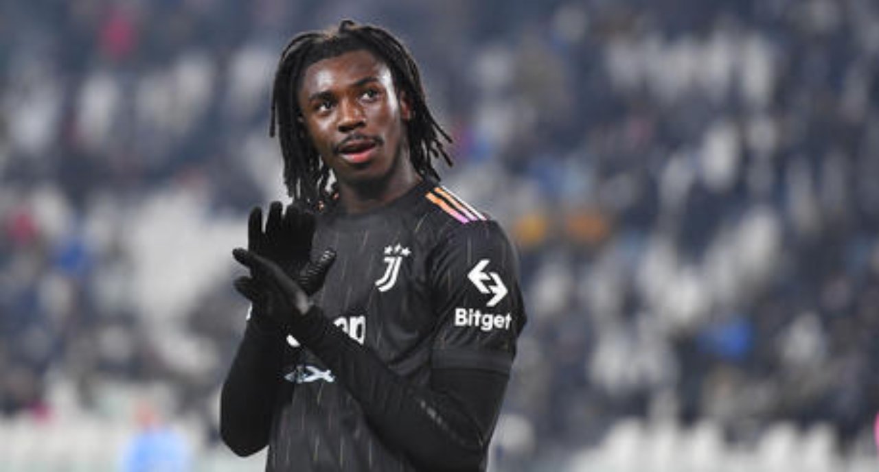 Moise Kean attaccante della Juventus 