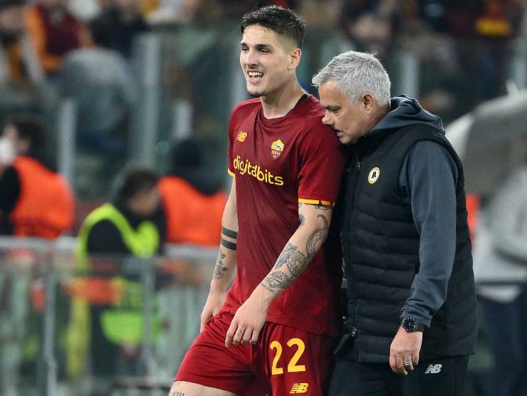 Zaniolo e Mourinho