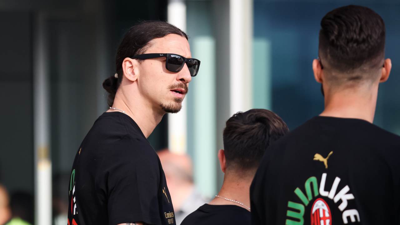 Ibrahimovic festeggiamenti Milan