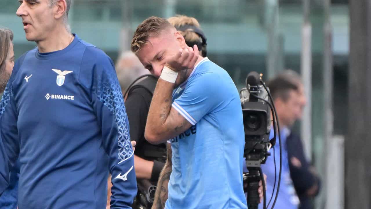 immobile è tra i calciatori infortunati che torneranno in campo solo nel 2023