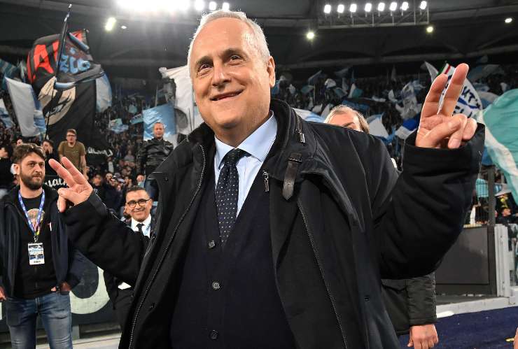 Claudio Lotito è incontenibile