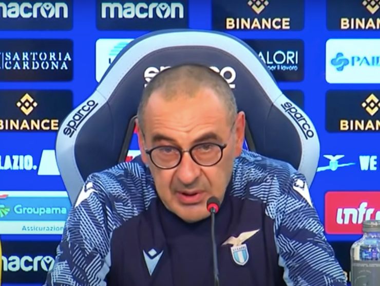 Sarri conferenza stampa (Ansa)