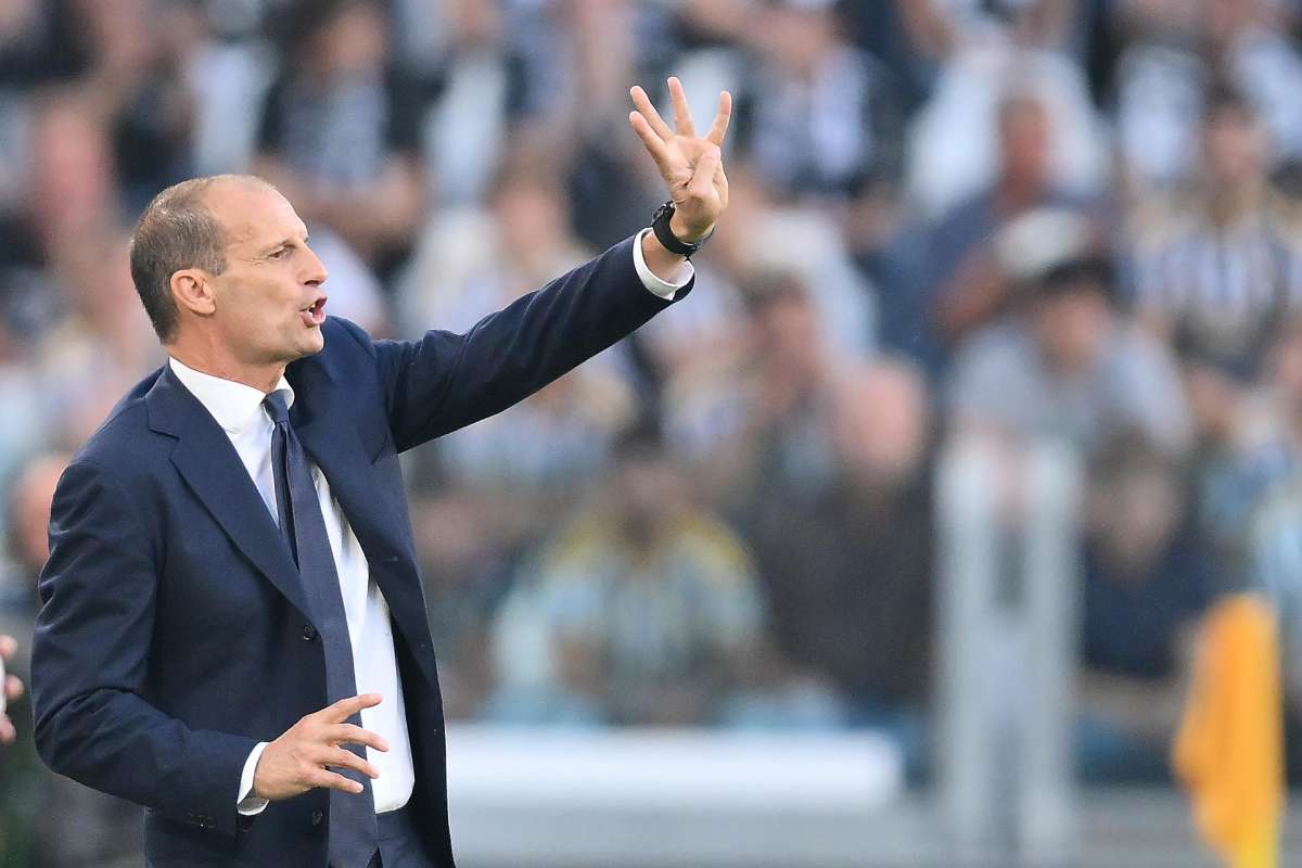 L'allenatore della Juve Max Allegri