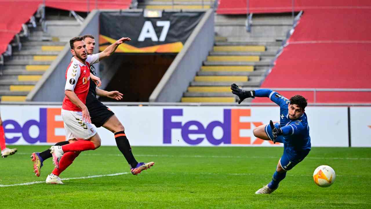 Braga prende gol - foto LaPresse