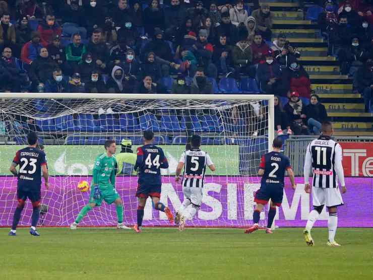 Udinese in gol foto LaPresse