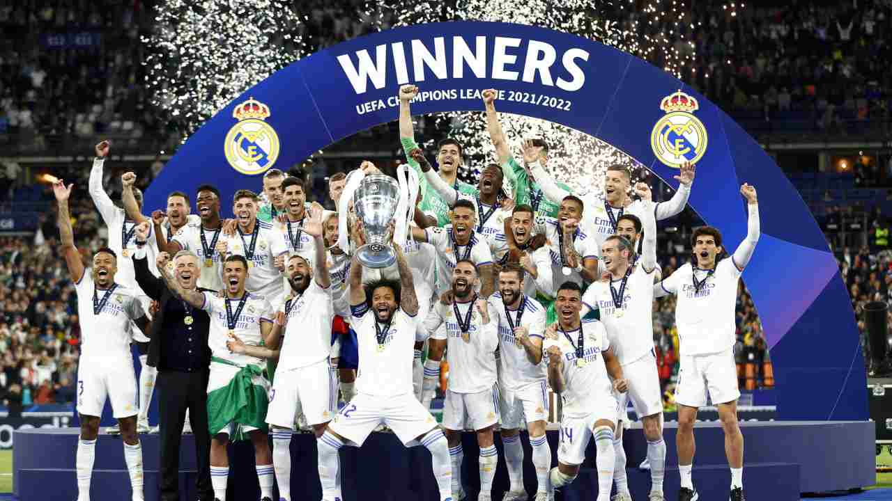 Real Madrid festeggia Champions