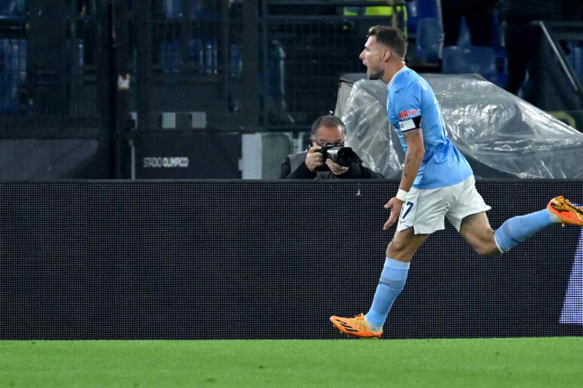 Ciro Immobile con la maglia della Lazio(Ansa) Scommesse.online