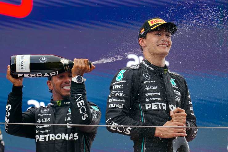 Mercedes, Russell ci va duro