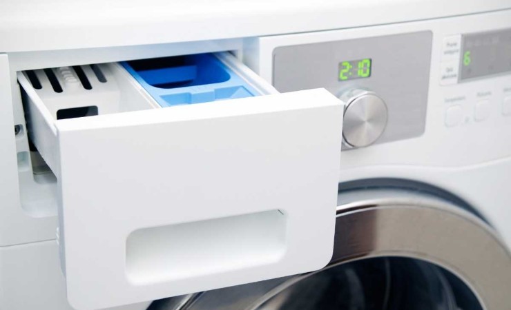 cassetto detersivo lavatrice aperto